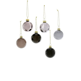 Hue Small Black Christmas Ornaments Set of 24