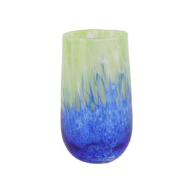 Nuvola Green and Blue High Ball Glass