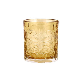 Barocco Amber Double Old Fashioned Glass