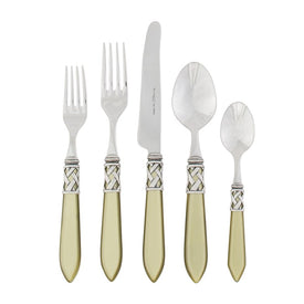 Aladdin Antique Chartreuse Five-Piece Place Setting