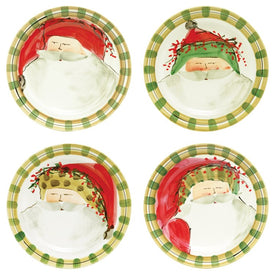 Old St. Nick Assorted Dinner Plates Set of 4