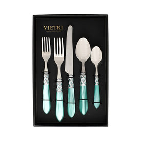 Aladdin Brilliant Aqua Five-Piece Place Setting Set of 4
