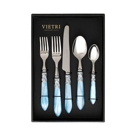 Aladdin Brilliant Light Blue Five-Piece Place Setting Set of 4