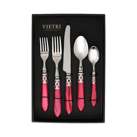 Aladdin Brilliant Raspberry Five-Piece Place Setting Set of 4