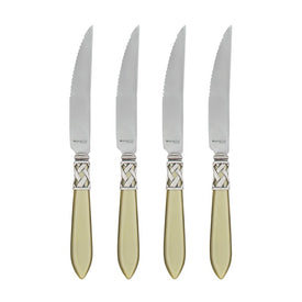 Aladdin Antique Chartreuse Steak Knives Set of 4