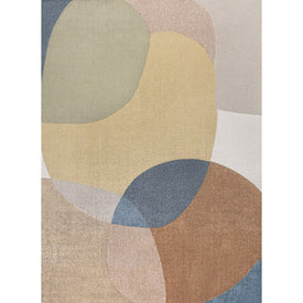Pebble Geometric Kid's & Novelty Machine-Washable 5' x 8' Area Rug - Multi