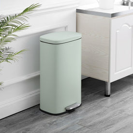 Curtis 8-Gallon Step-Open Trash Can - Pistachio Gelato