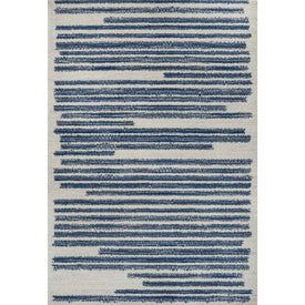 Khalil Berber Stripe 8' x 10' Area Rug - Cream/Navy