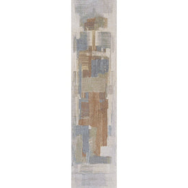 Weaver Abstract Watercolor Machine-Washable 2' x 8' Runner Rug - Cream/Multi