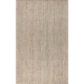 Pata Handwoven Chunky Jute 2' x 12' Runner Rug - Light Ivory