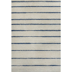 Williamsburg Minimalist Stripe 5' x 8' Area Rug - Cream/Navy