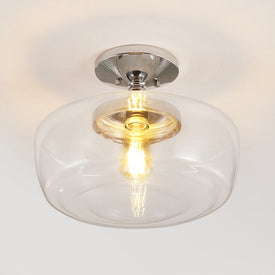 Marfa 14" LED Flush Mount Ceiling Fixture - Chrome