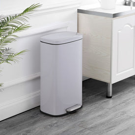 Curtis 8-Gallon Step-Open Trash Can - Fog