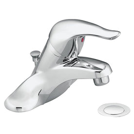 Chateau Single Handle Low Arc Bathroom Faucet with Pop-Up Drain
