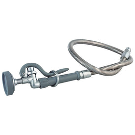 Pre-Rinse Spray Commercial 49-1/8 Inch with 3 Foot Flexible Stainless Steel Hose