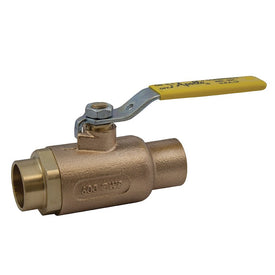 Ball Valve 70-200 Bronze 1 Inch Solder 2-Piece Standard Port