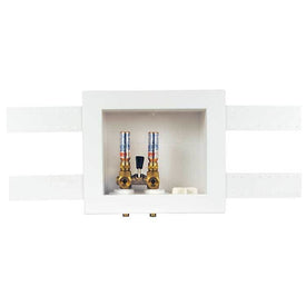 Quadtro Washing Machine Outlet Box with Single Lever Hammer Ball Valve/Copper Sweat