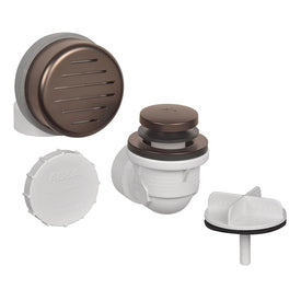 Waste and Overflow Assembly Classic with Touch Toe Closure Oil Rubbed Bronze 1-1/2 Inch PVC