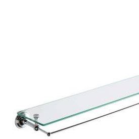 London Terrace 24" Tempered Glass Shelf with Gallery Rail