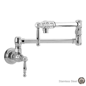 Chesterfield Two Handle Wall-Mount Pot Filler with Lever Handles