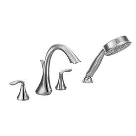 Eva Two Handle Roman Tub Faucet with Handshower