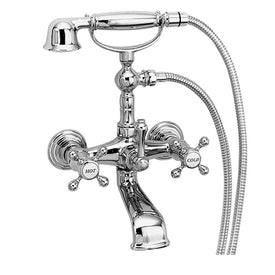 Chesterfield Two Handle Wall-Mount Tub Filler with Handshower