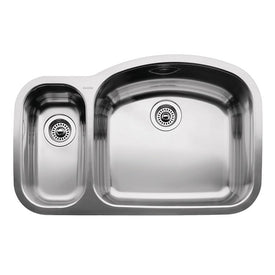 1-1/2 Bowl Reverse Kitchen Sink - OPEN BOX