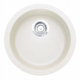 Rondo 17-11/6" Round Single Bowl Silgranit Dual Mount Bar Sink