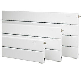 2' L Two-Panel Horizontal Hydronic Baseboard Radiator - Runtal White