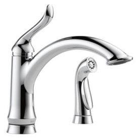 Linden Single Handle Kitchen Faucet with Side Sprayer - OPEN BOX
