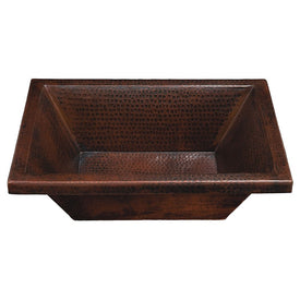 Diego Rectangular Handcrafted Copper Bathroom Sink