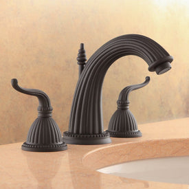 Alexandria Two Handle Widespread Bathroom Faucet with Drain