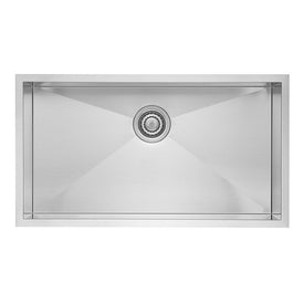 Quatrus 32" Super Single Bowl Stainless Steel Undermount Kitchen Sink