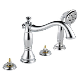 Cassidy Two Handle Roman Tub Filler with Handshower without Handles