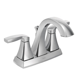 Voss Two-Handle High Arc 4" Centerset Bathroom Faucet with Pop-Up Drain