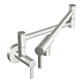 Modern Two Handle Wall-Mount Pot Filler Faucet