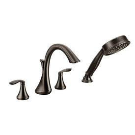 Eva Two Handle Roman Tub Faucet with Handshower