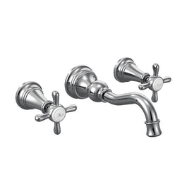 Weymouth Two Handle High-Arc Wall-Mount Bathroom Faucet
