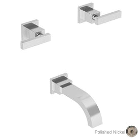 Secant Two Handle Wall-Mount Tub Filler Faucet