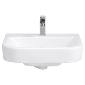 Equility 22" x 18" Wall-Mount Bathroom Sink with One Faucet Hole