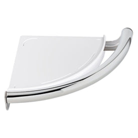 Contemporary 9-1/2" Corner Shower Shelf with Assist Bar