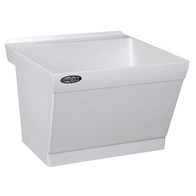 Utilatub Durastone 23"W x 23-1/2"D Wall-Mount Laundry/Utility Tub