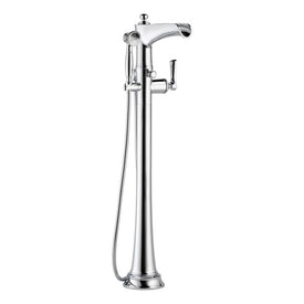 Rook Single Handle Freestanding Tub Filler with Handshower