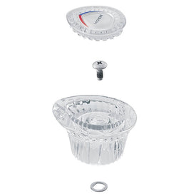 Replacement Clear Acrylic Knob Handle Kit for Chateau Bathroom Sink Faucet