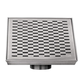 Delmar Series Delta Line Centerpoint Drain 4" x 4"