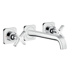 AXOR Citterio E Two Handle Wall-Mount Widespread Bathroom Faucet without Drain