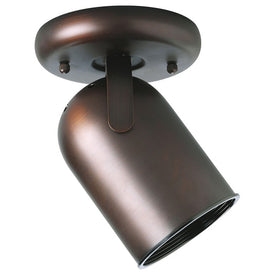 Directional Single-Light Round Back Wall/Ceiling Light
