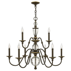 Eleanor Nine-Light Two-Tier Chandelier
