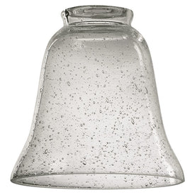 Replacement Clear Seeded Glass Bell Shade with 2.25" Fitter