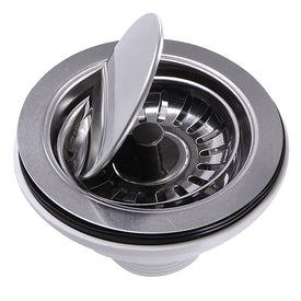 Premium Flip-Top Crumb Cup Kitchen Drain